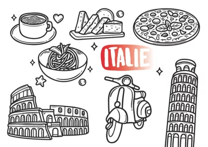 Coloriage à l'italienne